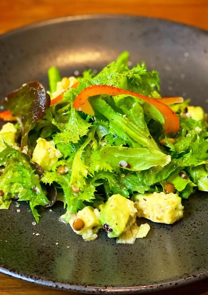 山形県産わさび菜と穀物とキヌアのサラダ-レシピのメイン写真