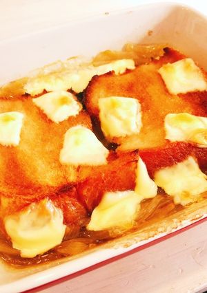 超簡単！オニオングラタンスープ-レシピのメイン写真