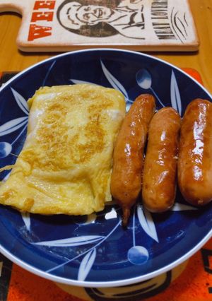 スピード調理 朝の和風オムレツ-レシピのメイン写真