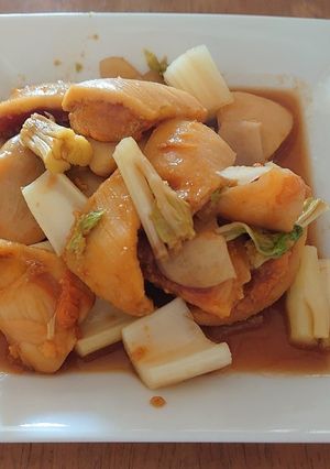 ホヤの麺つゆガーリック炒め-レシピのメイン写真