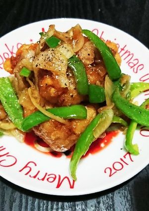 唐揚げポン酢炒め-レシピのメイン写真