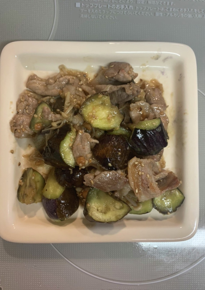 なすとお肉の味噌炒め　プラスえのき-レシピのメイン写真