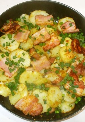 ベーコンじゃが芋のカレー粉炒め♪簡単-レシピのメイン写真