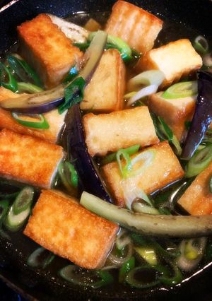 揚げない！厚揚げと茄子の揚げ浸し☾-レシピのメイン写真