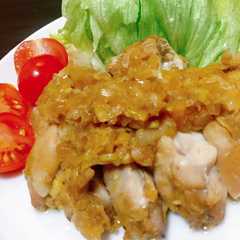 A picture of ゆで鶏の香味ソースかけ.