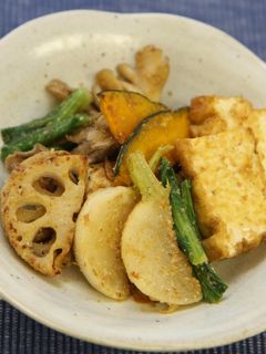 厚揚げと焼き野菜のごま和え-レシピのメイン写真