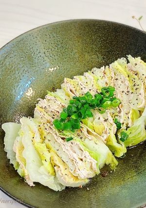 レンジで簡単♡白菜と豚肉のミルフィーユ-レシピのメイン写真