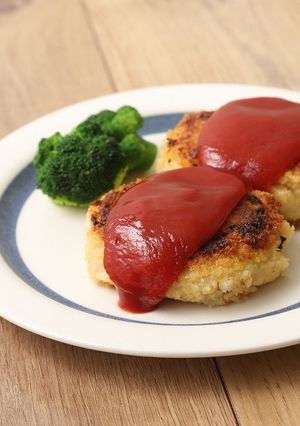 ZENB NOODLEでお豆のハンバーグ-レシピのメイン写真