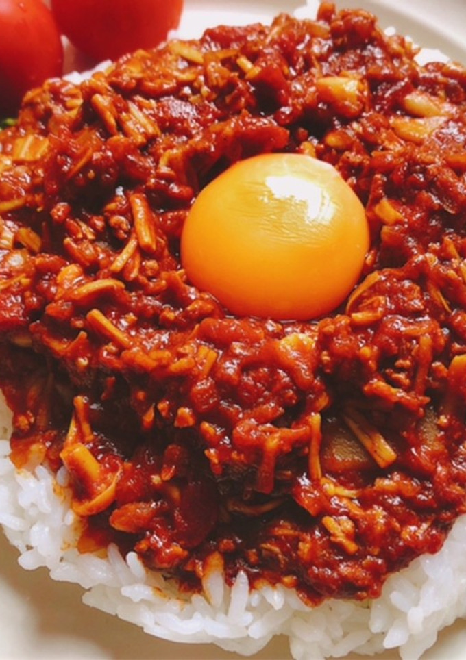 煮込まず簡単！山盛きのこのキーマカレー-レシピのメイン写真
