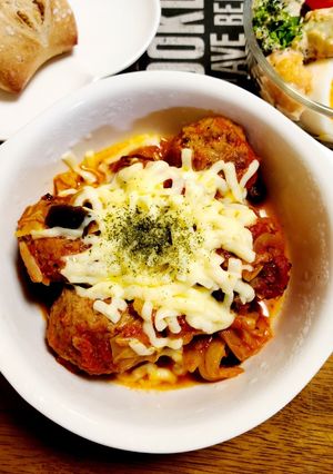 ミートボールとキャベツのトマト煮込み-レシピのメイン写真