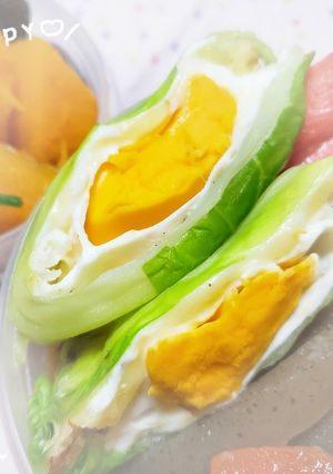 お弁当に簡単！チーズエッグのキャベツ巻き-レシピのメイン写真