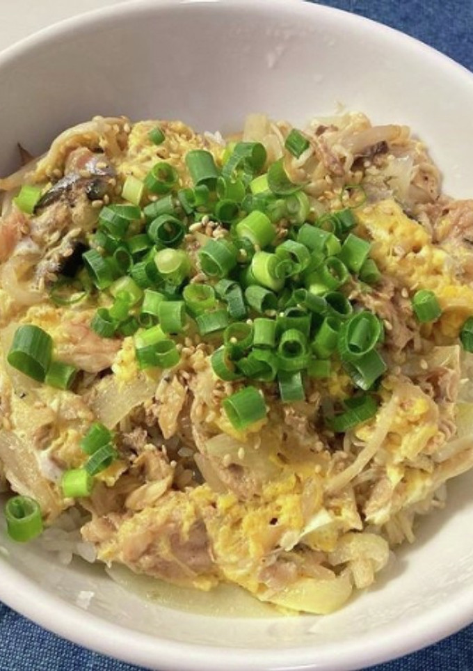 サバ缶の卵とじ丼-レシピのメイン写真