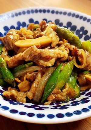 牛肉とアスパラ・エリンギの中華炒め-レシピのメイン写真