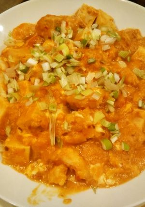 $とろっとえびチリ豆腐$-レシピのメイン写真