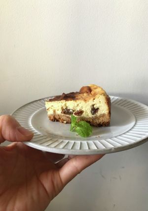 ラムレーズンチーズケーキ-レシピのメイン写真