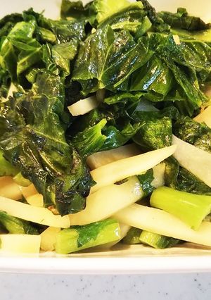 高菜とじゃがいもの炒め物-レシピのメイン写真