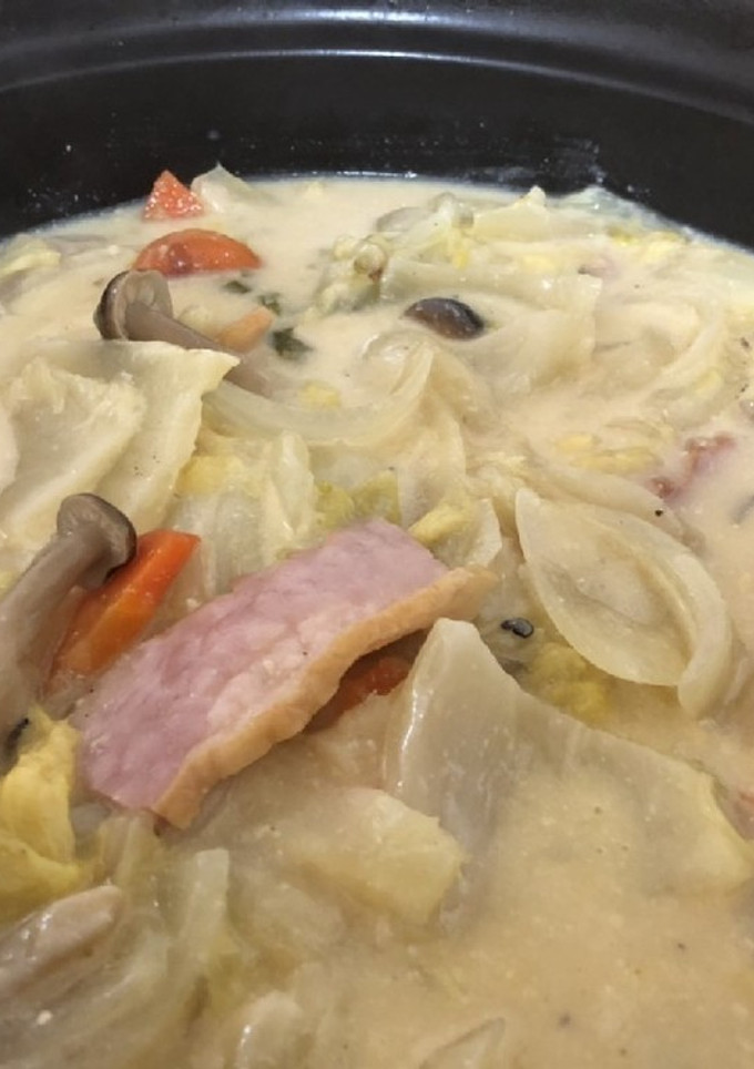 ゆる簡単白菜のクリーム煮☆残りの野菜で♪-レシピのメイン写真