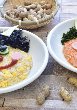 節分メニュー★鬼ライスと鬼チャーハン-レシピのメイン写真