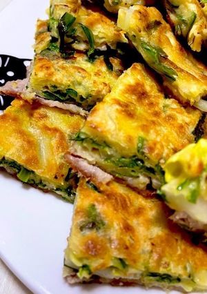 お好み焼き粉でつくるチヂミ-レシピのメイン写真