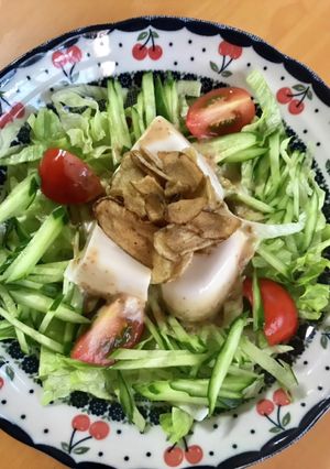 超簡単♪豆腐サラダ♪胡麻ドレ-レシピのメイン写真