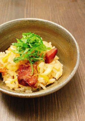 お餅と缶詰めで簡単鶏おこわ♡-レシピのメイン写真