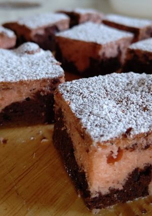 バレンタイン色のチョコブラウニー-レシピのメイン写真