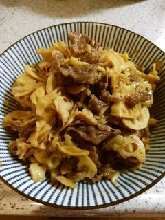 レンコンと牛肉としょうがのきんぴら-レシピのメイン写真