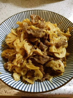 レンコンと牛肉としょうがのきんぴら-レシピのメイン写真