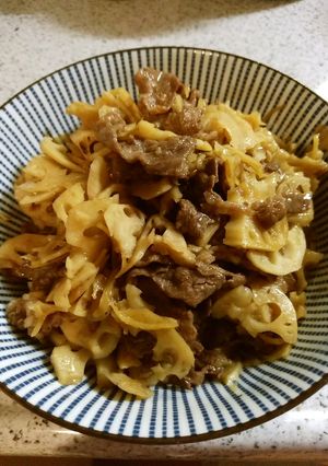 レンコンと牛肉としょうがのきんぴら-レシピのメイン写真