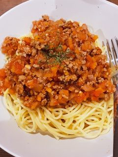 簡単ミートソースパスタ-レシピのメイン写真
