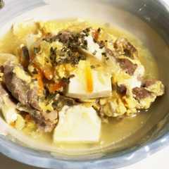 รูปของ 豚と豆腐の卵とじ