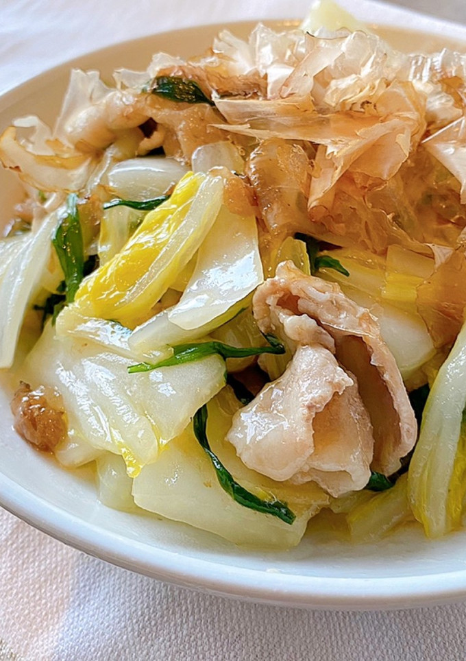 かつお節香る白菜と豚ばら肉のうま煮-レシピのメイン写真