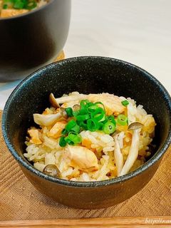 バター香る♡鮭ときのこの炊き込みごはん-レシピのメイン写真