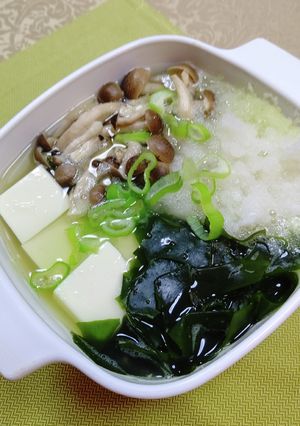 豆腐・わかめタップリみぞれ鍋-レシピのメイン写真