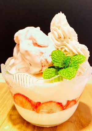糖質オフ☆苺パフェ♪-レシピのメイン写真