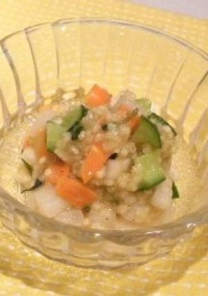 カラフル野菜のキビドレッシングサラダ-レシピのメイン写真
