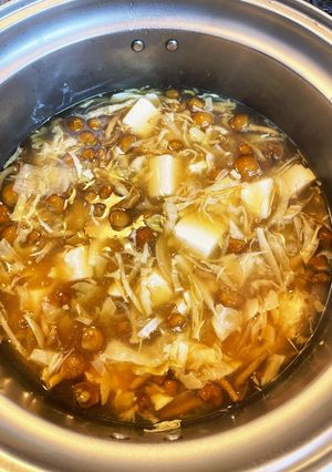 なめことキャベツの和風減塩醤油スープ-レシピのメイン写真