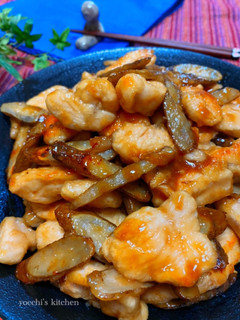 簡単節約!鶏胸肉とごぼうの甘辛焼き-レシピのメイン写真