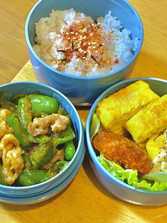 ピーマン豚の焼肉タレ炒め タロの弁当89-レシピのメイン写真