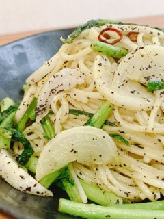腸活♡かぶのペペロンチーノ-レシピのメイン写真