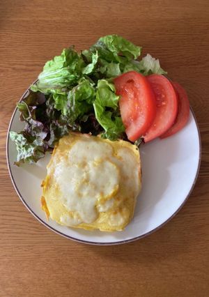 7分で作るおから蒸しパンチーズトースト♡-レシピのメイン写真