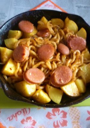 北あかりでポテト焼きうどん・ナポリタン-レシピのメイン写真