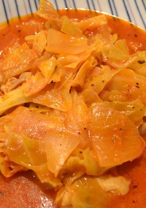 あったか！！鶏とキャベツのトマト煮-レシピのメイン写真