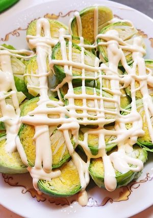 芽キャベツの下処理&レンチンでマヨネーズ-レシピのメイン写真