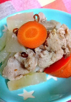 豚肉・にんじん・大根の中華風煮物-レシピのメイン写真