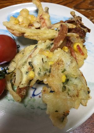 何を入れても大丈夫！サクッとかき揚げ❣️-レシピのメイン写真