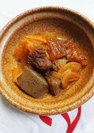 圧力鍋・水無し！濃厚牛すじ煮込み-レシピのメイン写真
