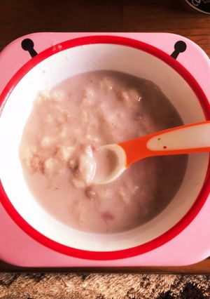 離乳食　いちごのパン粥-レシピのメイン写真