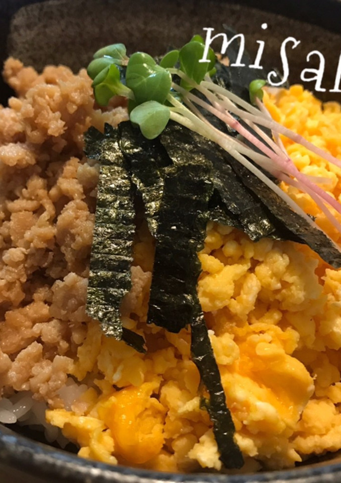 簡単☆鶏と卵のそぼろ丼☆-レシピのメイン写真