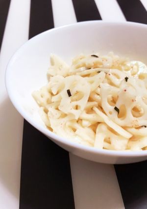 パスタソースで簡単一品 たらこ蓮根サラダ-レシピのメイン写真
